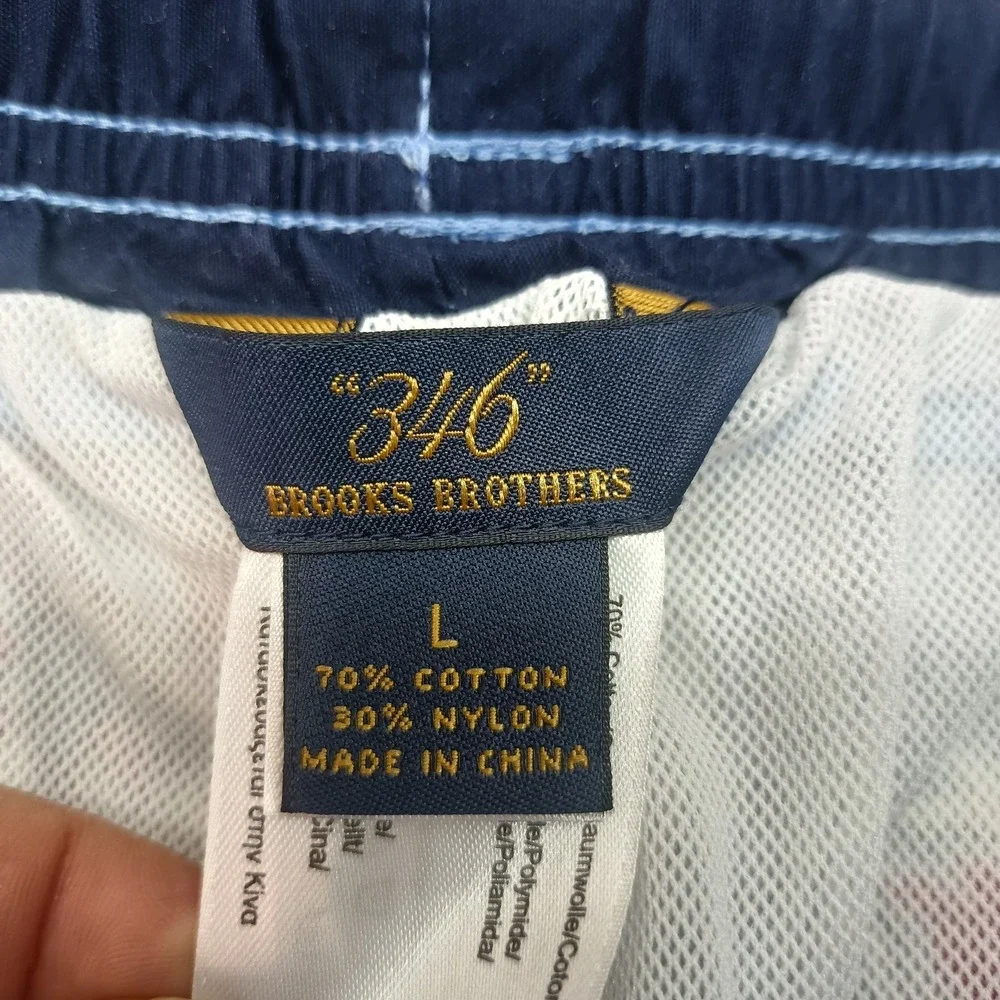 Brooks Brothers 346 Board‎ Swim Shorts Mens L Blue Paisley Mesh Lined Summer